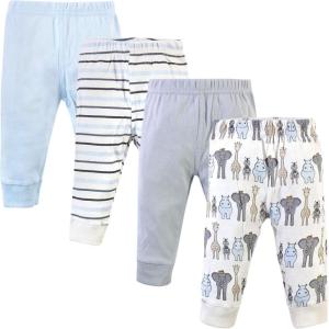 imageHudson Baby Unisex Cotton Pants and LeggingsRoyal Safari