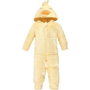 imageHudson Baby babygirls Plush Jumpsuits Animal FaceDuck
