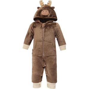 imageHudson Baby babygirls Plush Jumpsuits Animal FaceMoose