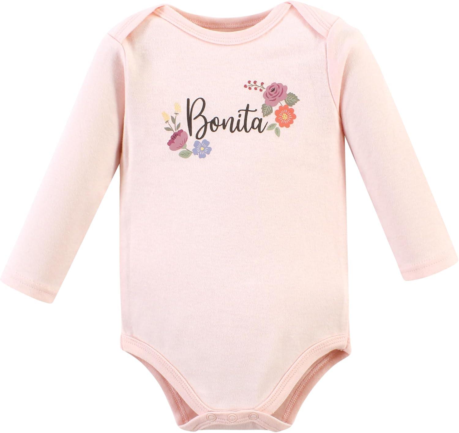 imageHudson Baby Unisex Baby Cotton Bodysuit Pant and Shoe SetBonita Long Sleeve