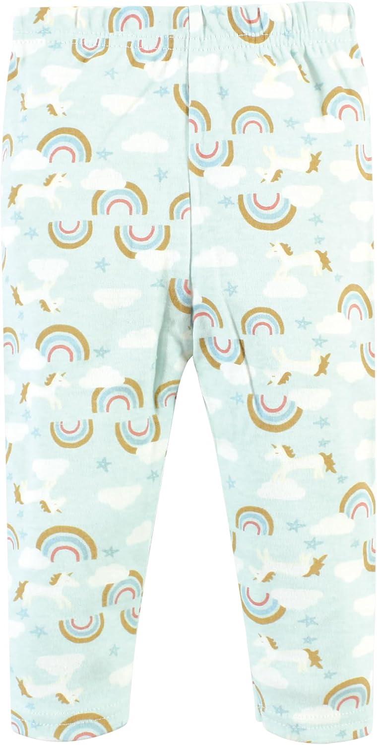 imageHudson Baby Unisex Baby Cotton Bodysuit Pant and Shoe SetMagical Rainbow Short Sleeve