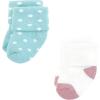 imageHudson Baby Infant Girl Cotton Rich Newborn and Terry Socks Girl Confetti Colors 06 Months