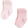 imageHudson Baby Infant Girl Cotton Rich Newborn and Terry Socks Pink Gray Basic 612 Months