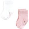 imageHudson Baby Infant Girl Cotton Rich Newborn and Terry Socks Pink Gray Basic 612 Months