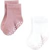 imageHudson Baby Infant Girl Cotton Rich Newborn and Terry Socks Soft Dots 06 Months