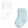 imageHudson Baby Infant Girl Cotton Rich Newborn and Terry Socks Soft Dots 06 Months