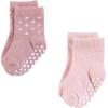imageHudson Baby Infant Girl Cotton Rich Newborn and Terry Socks Soft Dots 06 Months