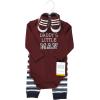 imageHudson Baby Unisex Baby Cotton Bodysuit Pant and Shoe SetBoy Daddy Long Sleeve