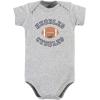 imageHudson Baby Unisex Baby Cotton Bodysuit Pant and Shoe SetFootball Huddles Short Sleeve