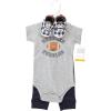 imageHudson Baby Unisex Baby Cotton Bodysuit Pant and Shoe SetFootball Huddles Short Sleeve