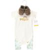 imageHudson Baby Unisex Baby Cotton Bodysuit Pant and Shoe SetMagical Rainbow Short Sleeve
