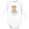 imageHudson Baby Unisex Baby Cotton Bodysuit Pant and Shoe SetTeddy Bears Long Sleeve