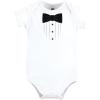 imageHudson Baby Unisex Baby Cotton Bodysuit Pant and Shoe SetTweed Tux