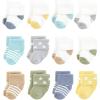 imageHudson Baby Infant Boy Cotton Rich Newborn and Terry Socks Boy Asst Stars 06 Months