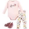 imageHudson Baby Unisex Baby Cotton Bodysuit Pant and Shoe SetBonita Long Sleeve