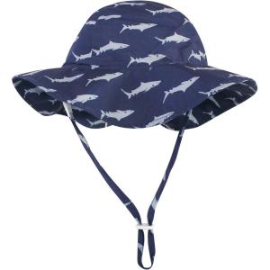 imageHudson Baby BabyGirls Sun Protection HatBlue Shark