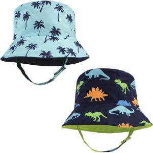 imageHudson Baby BabyGirls Sun Protection HatDinosaur Palm Tree