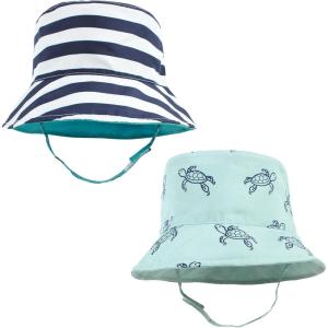 imageHudson Baby BabyGirls Sun Protection HatSea Turtle Stripe