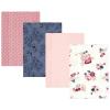 Dusty Rose Floral 4-pack