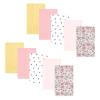 Pink Yellow Pretty Floral 10 Pack
