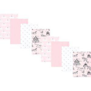 imageHudson Baby Cotton Poly Flannel Burp Cloths Multipack Sweet Roses 8Pack One SizeFairytale Princess 8pack