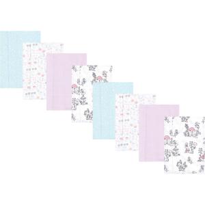 imageHudson Baby Cotton Poly Flannel Burp Cloths Multipack Sweet Roses 8Pack One SizeGarden Fairies 8pack