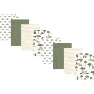 imageHudson Baby Cotton Poly Flannel Burp Cloths Multipack Sweet Roses 8Pack One SizeGoing on Safari 8pack