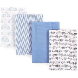 imageHudson Baby Unisex Baby Cotton Flannel Burp Cloths Pink Rose One SizeAirplane