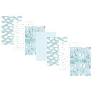 imageHudson Baby Unisex Baby Cotton Flannel Burp Cloths Pink Rose One SizeBoy New Elephant 7pack