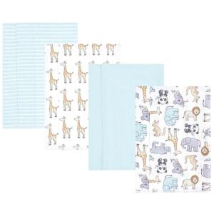 imageHudson Baby Unisex Baby Cotton Flannel Burp Cloths Pink Rose One SizeKangaroo 4 Pack