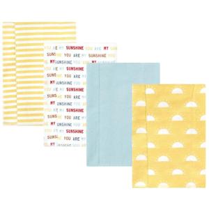 imageHudson Baby Unisex Baby Cotton Flannel Burp Cloths Pink Rose One SizeMy Sunshine 4 Pack