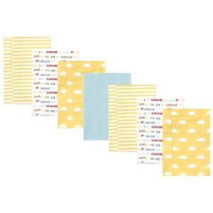 imageHudson Baby Unisex Baby Cotton Flannel Burp Cloths Pink Rose One SizeMy Sunshine 7 Pack