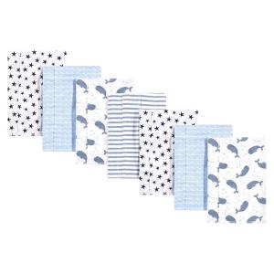imageHudson Baby Unisex Baby Cotton Flannel Burp Cloths Pink Rose One SizeNarwhal
