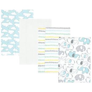 imageHudson Baby Unisex Baby Cotton Flannel Burp Cloths Pink Rose One SizeNeutral New Elephant 4pack