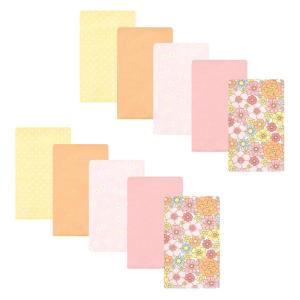 imageHudson Baby Unisex Baby Cotton Flannel Burp Cloths Pink Rose One SizePeace Love Flowers 10 Pack