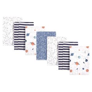 imageHudson Baby Unisex Baby Cotton Flannel Burp Cloths Pink Rose One SizeSpace