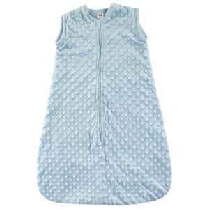 imageHudson Baby Unisex Baby Plush Sleeping Bag Sack Blanket Boy Farm Animals 612 MonthsLight Blue Dot Mink