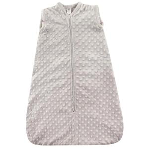 imageHudson Baby Unisex Baby Plush Sleeping Bag Sack Blanket Boy Farm Animals 612 MonthsLight Gray Dot Mink