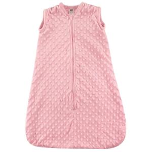 imageHudson Baby Unisex Baby Plush Sleeping Bag Sack Blanket Boy Farm Animals 612 MonthsLight Pink Dot Mink