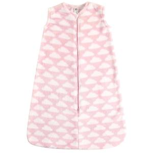 imageHudson Baby Unisex Baby Plush Sleeping Bag Sack Blanket Boy Farm Animals 612 MonthsPink Clouds Plush