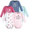 imageHudson Baby babygirls Cotton Longsleeve Bodysuits 5packPerfect Mommy