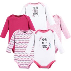 imageHudson Baby babygirls Cotton Longsleeve Bodysuits 5packOne of a Kind