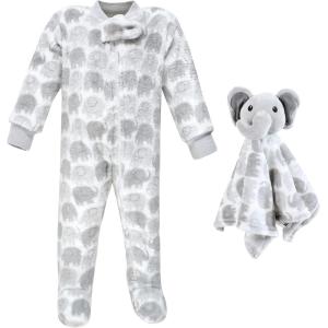 imageHudson Baby unisexbaby Flannel Plush Sleep and Play and Security ToyUnisex Elephant