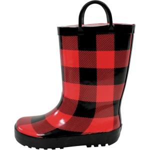 imageHudson Baby Unisex Baby Rain BootsBuffalo Plaid