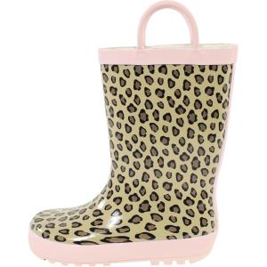 imageHudson Baby Unisex Baby Rain BootsLeopard Pink