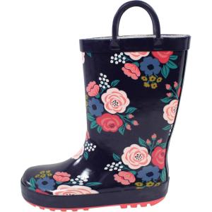 imageHudson Baby Unisex Baby Rain BootsNavy Bold Floral