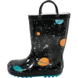 imageHudson Baby Unisex Baby Rain BootsSpace