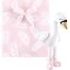 imageHudson Baby Unisex Baby Plush Blanket with Toy Pink Cloud One SizeSwan