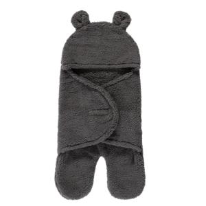 imageHudson Baby Unisex Baby Animal Sherpa Baby Outdoor Stroller Sack Wrap Coronet Blue One SizeCharcoal