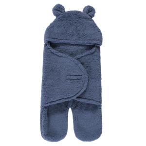 imageHudson Baby Unisex Baby Animal Sherpa Baby Outdoor Stroller Sack Wrap Coronet Blue One SizeCoronet Blue